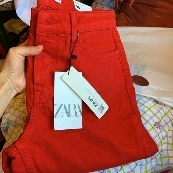 ZARA Z1975 MID RISE STRAIGHT JEANS 6147/080 - Picture 5 of 7